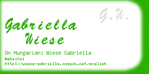 gabriella wiese business card